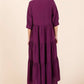 Magenta Tiered Maxi Dress