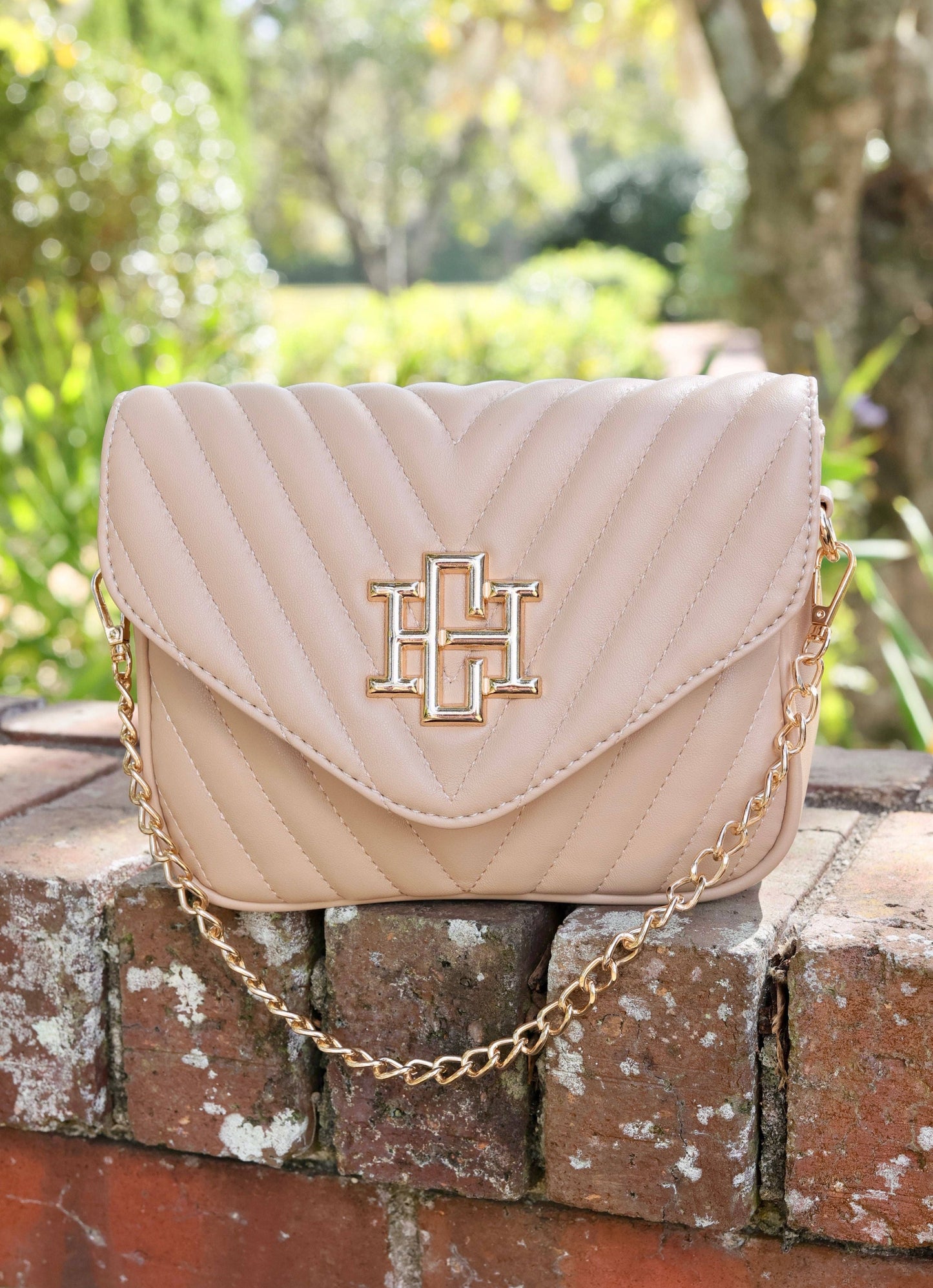 Tan Angela Quited Crossbody