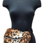 Leopard Fur Fanny Pack