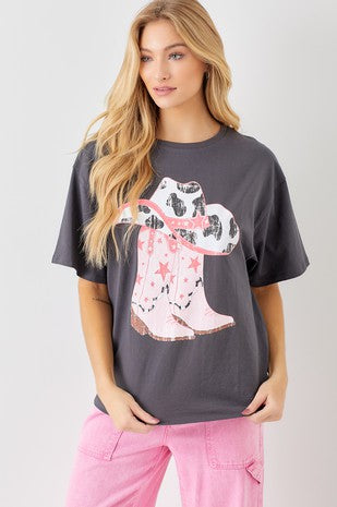 Cowboy Hat & Boots Graphic Tee