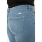 KC Plus Cigarette Fit Frayed Bottom Jeans