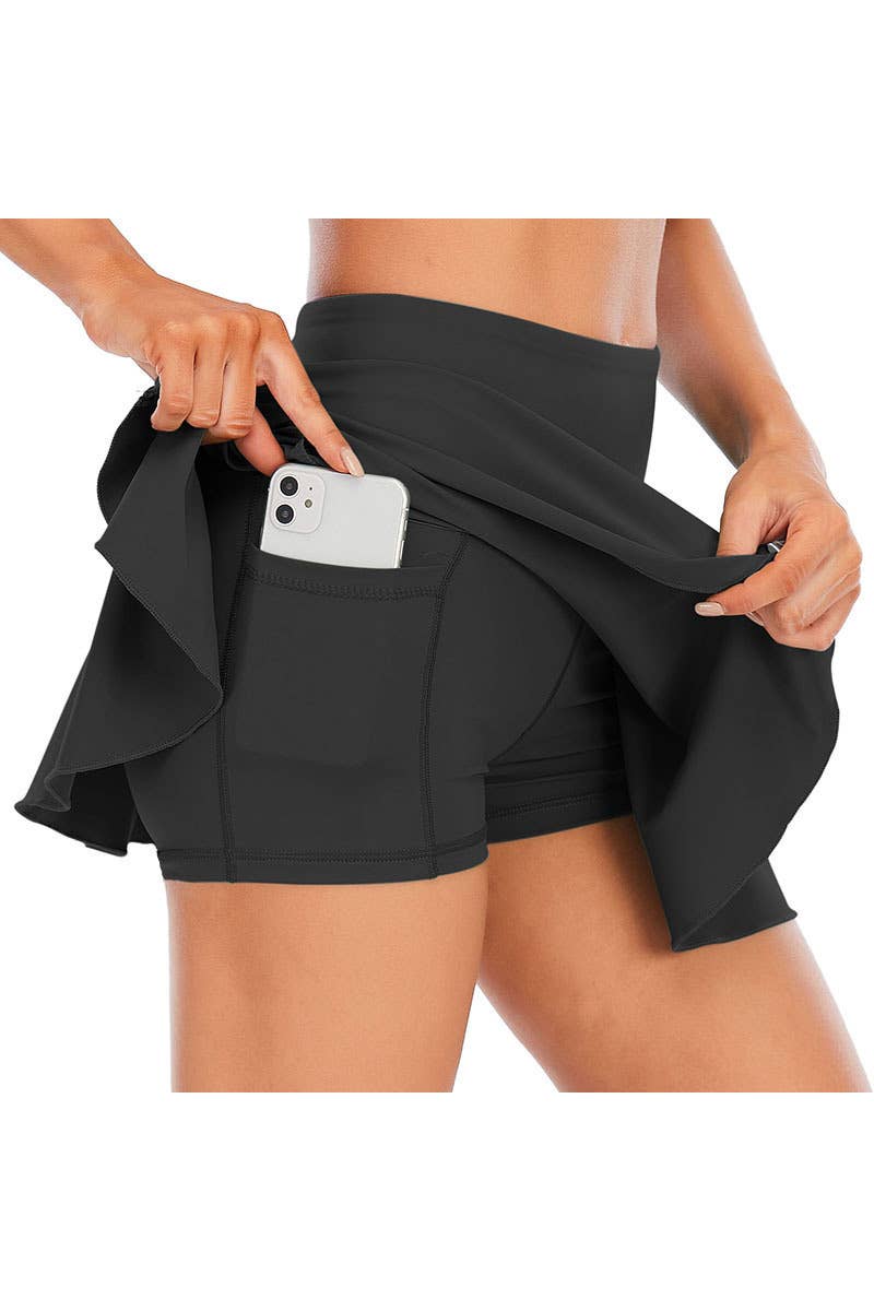 Black Athletic Skort