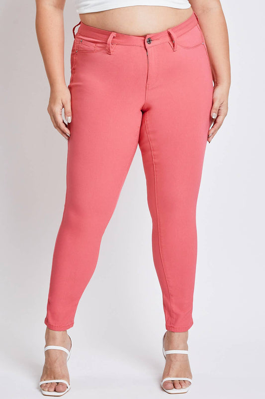 Plus Size Hyperstretch Skinny Jean: Shell Pink