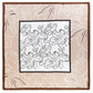 Beige Elegant Cherry Blossom Silky Square Scarf