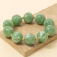 Green Large Marble Resin Beads Bracelet