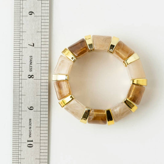 Colorful Resin Block Bracelet