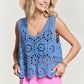 Casual Crochet Tank Top (One Size)