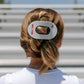 Flat Round Hair Clip | Large | Roll Tide!