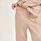 Cappuccino Tunic Top + Straight Pants Travel Modal Set