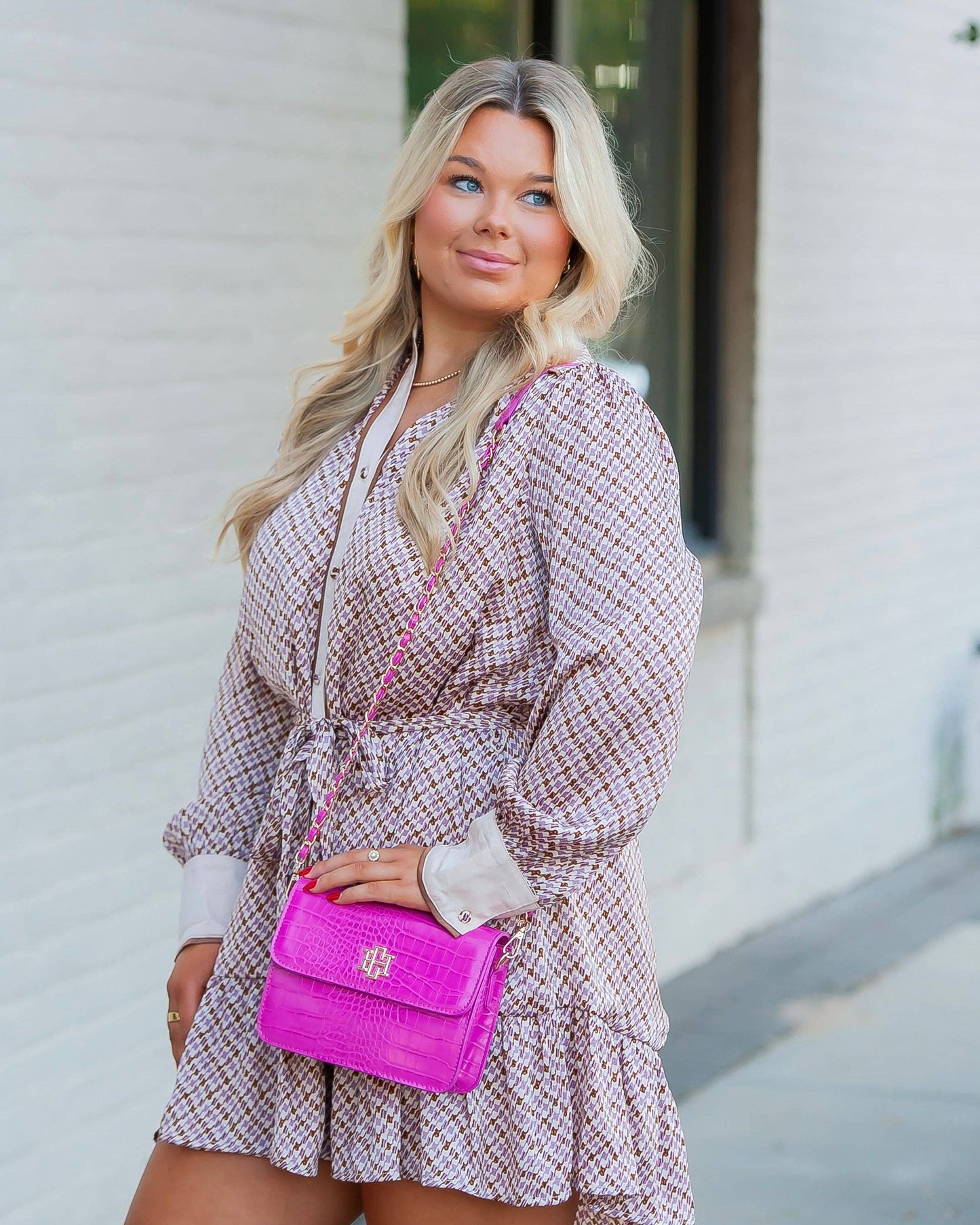 Hot Pink Evelyn Crossbody