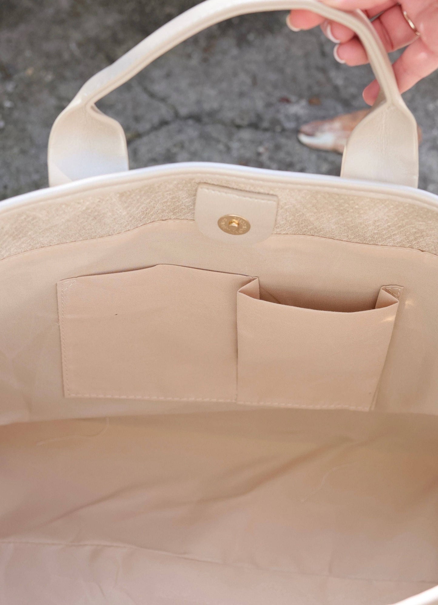 Shimmer Champagne Melissa Tote Bag