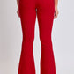 Ruby Red Hyperstretch High-Rise Flare Pants