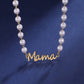 Gold Pearl Mama Necklace