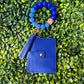 Royal Blue Silicone Beaded Stretch Bracelet Wristlet ID