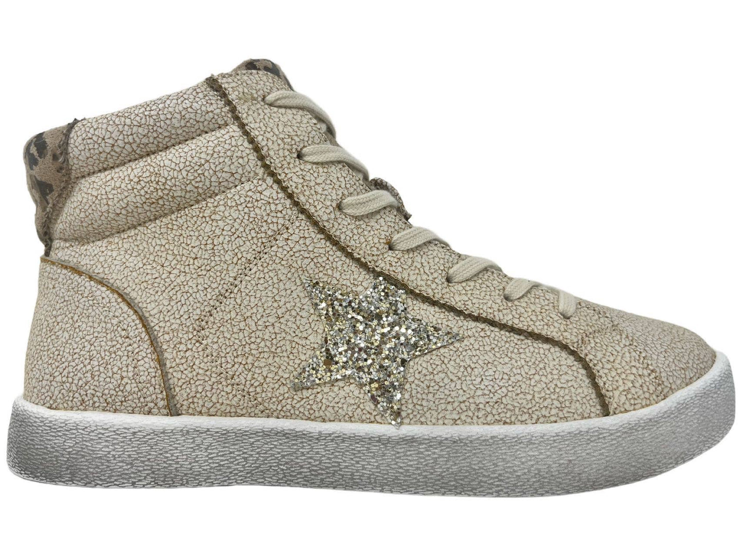 Taupe High Top Sneaker