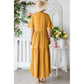 Mustard Tiered Maxi Dress