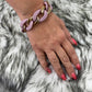 Gold & Pink Chain 7.5" Bracelet