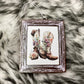 Flower Boots Picture Frame Freshie (Pink Lemonade)