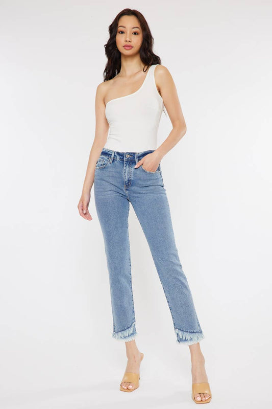 KC Double Frayed Straight Jean