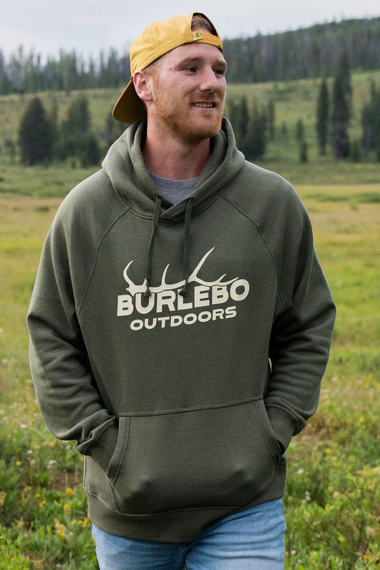 Elk Horn Logo Fleece Hoodie