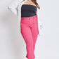 Plus Hyperstretch Cropped Kick Flare Pants: Fiery Coral