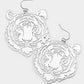 Tiger Filagree Dangle Earrings