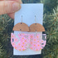 Pink Daisy Wood and Acrylic Deco Drops