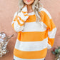 Irregular Stripe Sweater Top