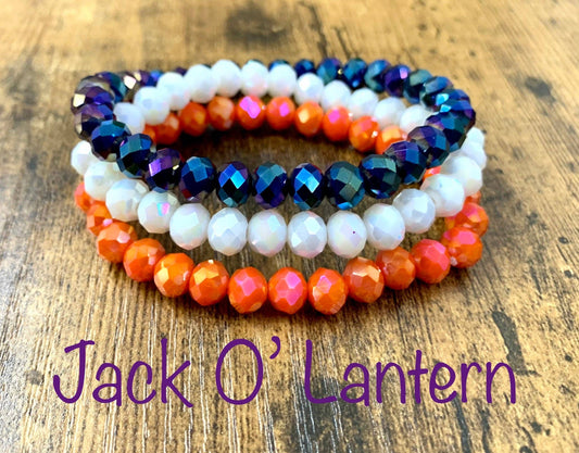3pc Bracelet Set- "Jack O' Lantern”