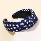 Blue Stars Print Headband