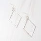 Elisa Diamond Drop Earring WORN SILVER