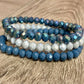 3pc Bracelet Set- “Blue Velvet”