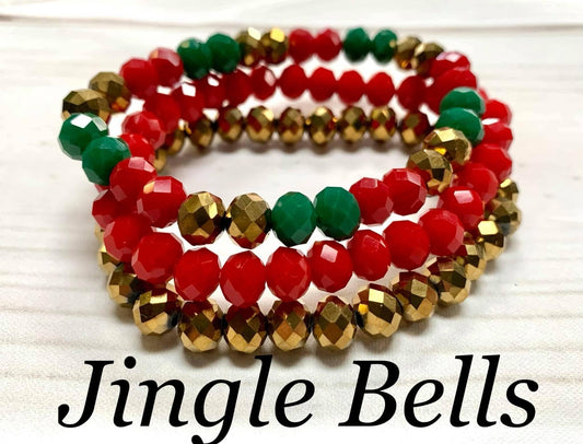 3pc Bracelet Set- "Jingle Bells"