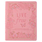 Live Free Pink Faux Leather Devotional