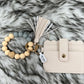 Fall Wallet Wristlet Silicone Bead Tassel Keychains